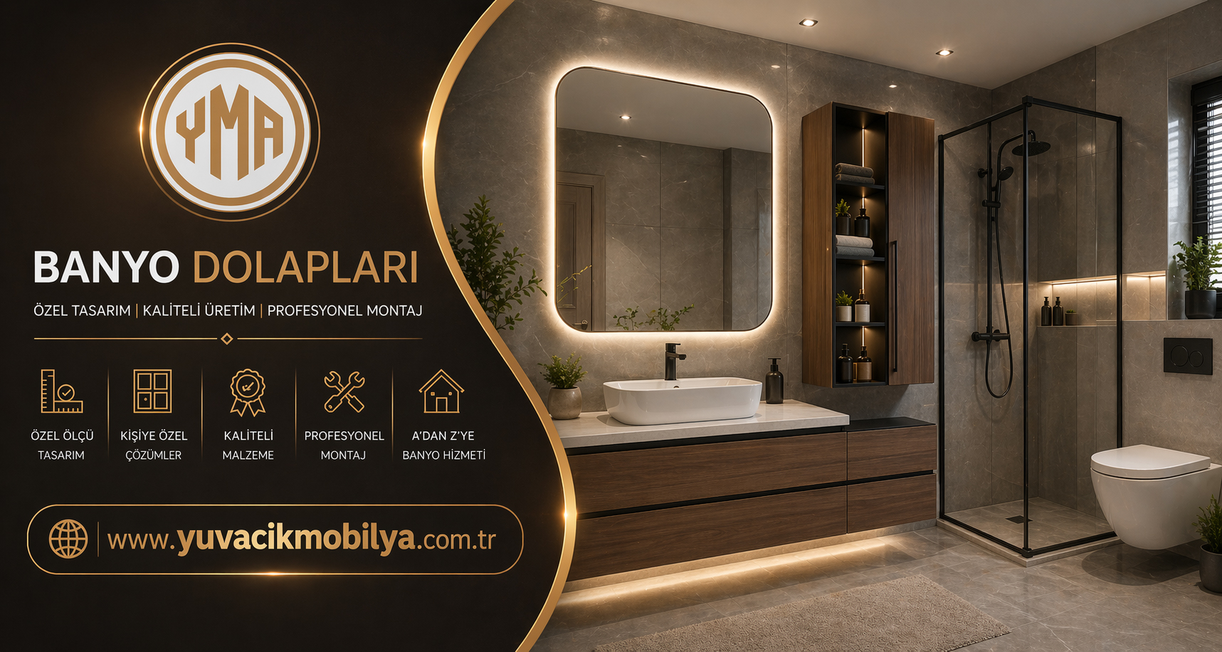 Kocaeli İzmit Yuvacık Mobilya Banyo Dolabı