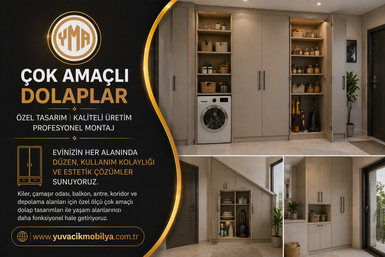 Kocaeli İzmit Yuvacık Mobilya Çok Amaçlı Dolaplar