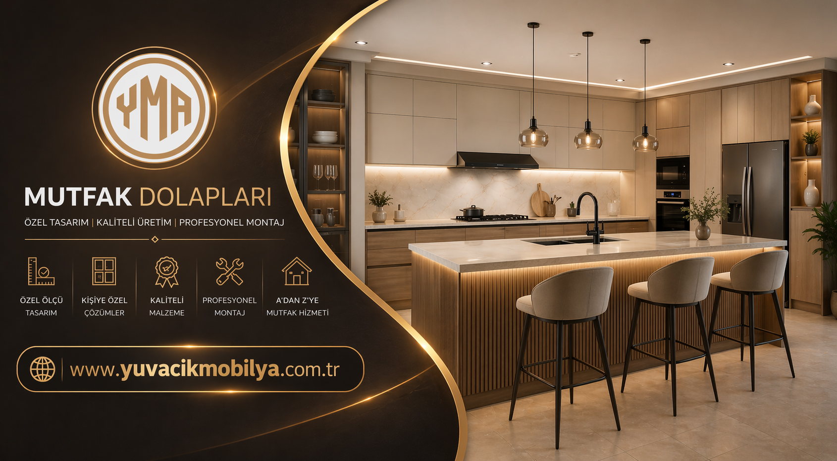 Kocaeli İzmit Yuvacık Mobilya Mutfak Dolabı